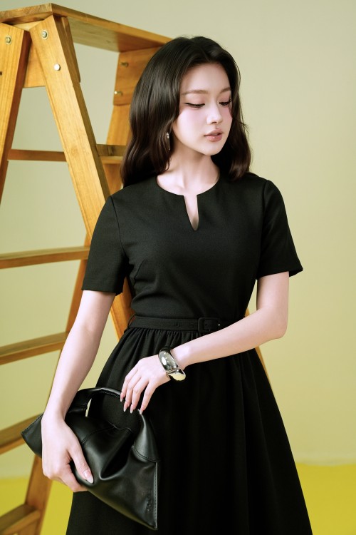 Sixdo Woven Flared Dress